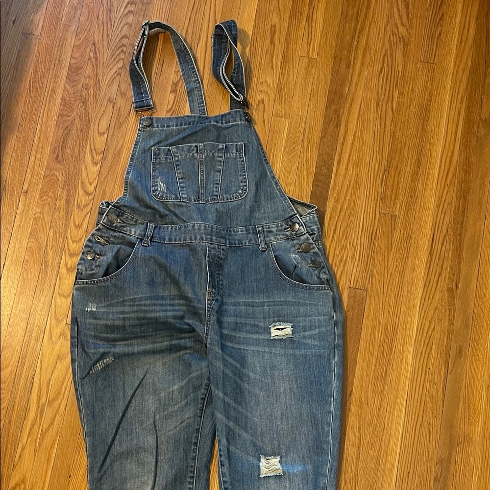 City chic Blue Denim Overalls